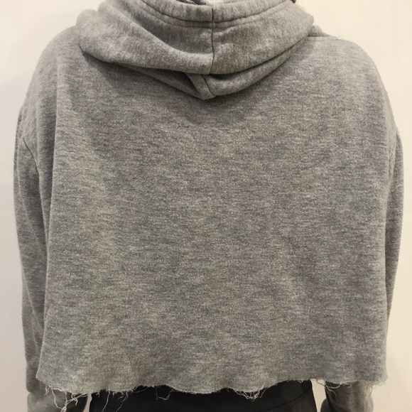 Grey Cropped Sweatshirt - Picture 3 of 6